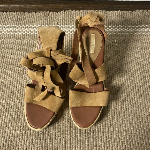 H&M faux Suede Wedge Espadrilles | Size 9 - Picture 2 of 3